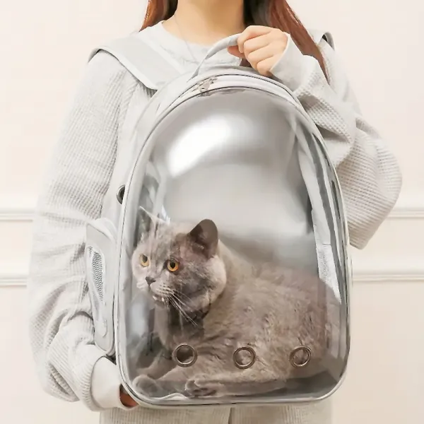 Tutumi Prepravný batoh pre zvieratá CRUZ sivý