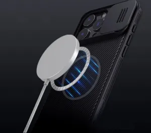 Nillkin CamShield PRO Kryt s MagSafe pre Apple iPhone 16 Pro Max, Čierny