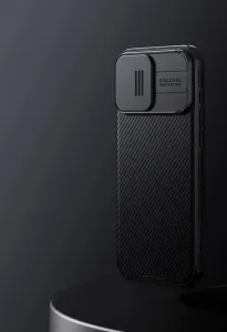 Nillkin CamShield PRO Kryt s MagSafe pre Apple iPhone 16 Pro Max, Čierny