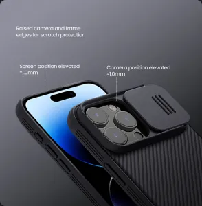 Nillkin CamShield PRO Kryt s MagSafe pre Apple iPhone 16 Pro Max, Čierny