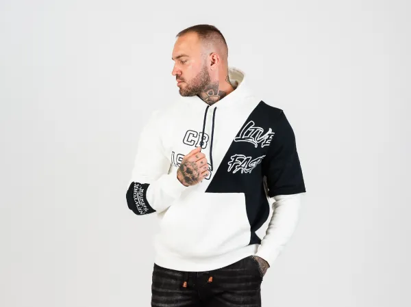Pánska mikina CIPO & BAXX CL573 ECRU Farba: Biela, Konfekčná veľkosť: L