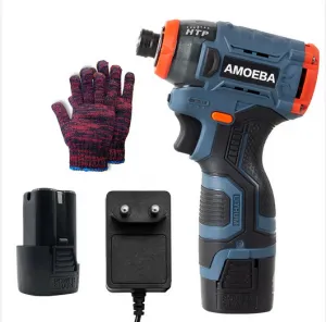 AMOEBA Silný multifunkčný troj rýchlostný akumulátorový momentový skrutkovač s 2 x batériou 16,8V 2000 mAh