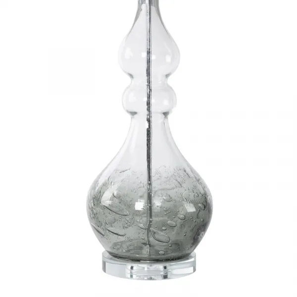 ArtFir Stolná lampa TIANA 01 | sivá 32 x 38 x 76 cm