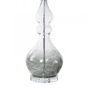 ArtFir Stolná lampa TIANA 01 | sivá 32 x 38 x 76 cm