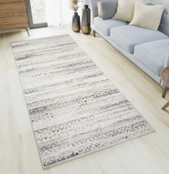 DECOREUM Koberec biely  G494A VIZON PORTLAND Rozmery (v): šírka 70 cm