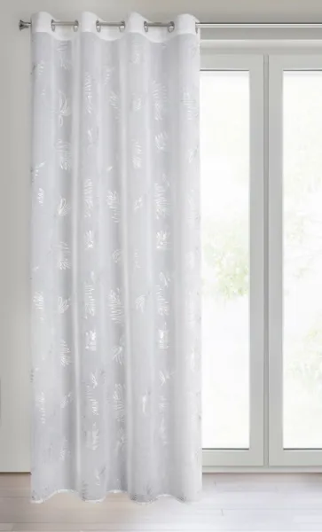 ArtFir Záves CAPRI K | biela/strieborná 140 x 250 cm