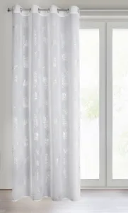 ArtFir Záves CAPRI K | biela/strieborná 140 x 250 cm