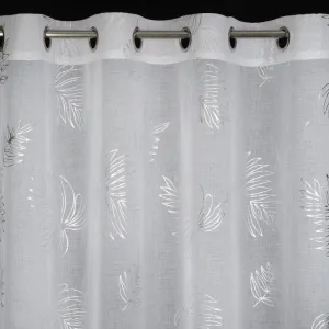 ArtFir Záves CAPRI K | biela/strieborná 140 x 250 cm