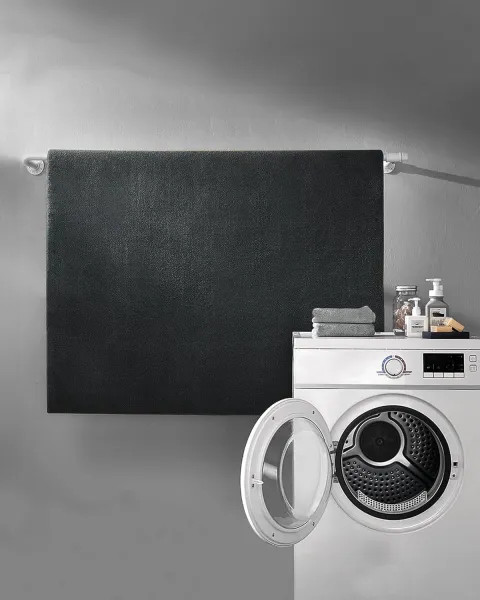 SONGMICS Protišmykový koberec DARVIN 120 x 170 cm tmavosivý