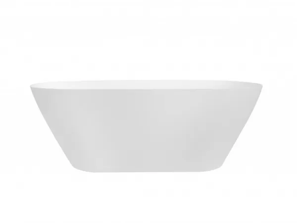 BESCO - Voľne stojaca vaňa MOYA biela matná - Farba - Biela matná, Farba sifónu - Chróm, Rozmer vane - 160 × 68 cm VANMOYA160CM