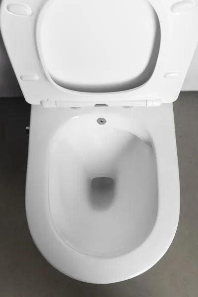 SAPHO - PACO CLEANWASH WC kombi misa, integrovaná batéria a bidetová spŕška, spodný/zadný, biela PC1012RX