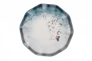 Hermia Porcelánová sada 24 ks talířů Abstract I bílá/modrá
