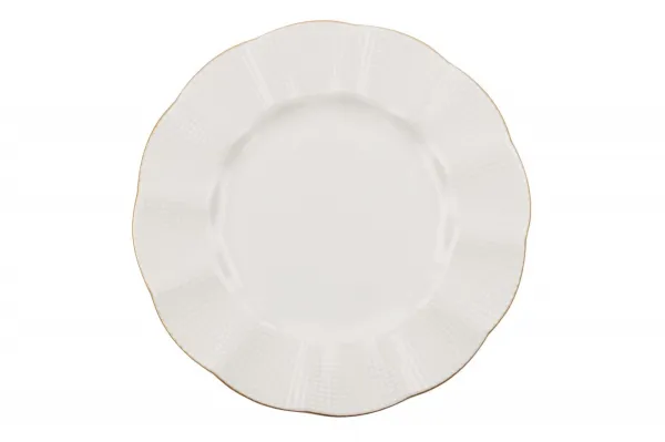 Hermia Porcelánová sada 24 ks talířů Creamy Gold bílá/zlatá
