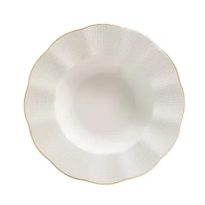 Hermia Porcelánová sada 24 ks talířů Creamy Gold bílá/zlatá