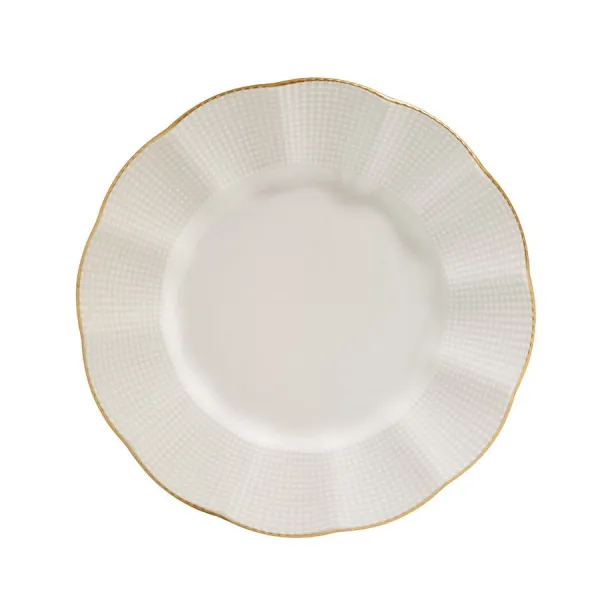 Hermia Porcelánová sada 24 ks talířů Creamy Gold bílá/zlatá