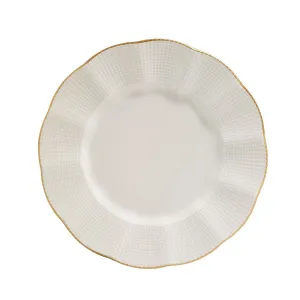 Hermia Porcelánová sada 24 ks talířů Creamy Gold bílá/zlatá