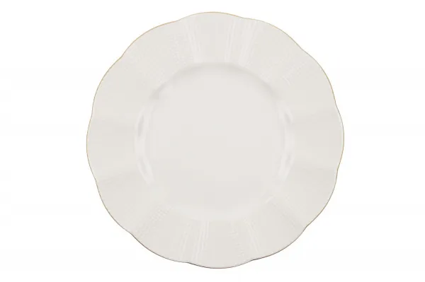 Hermia Porcelánová sada 24 ks talířů Creamy Gold bílá/zlatá