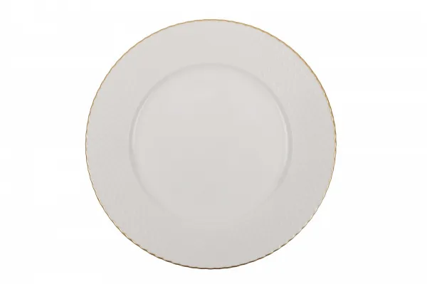 Hermia Porcelánová sada 24 ks talířů Whitie bílá/zlatá