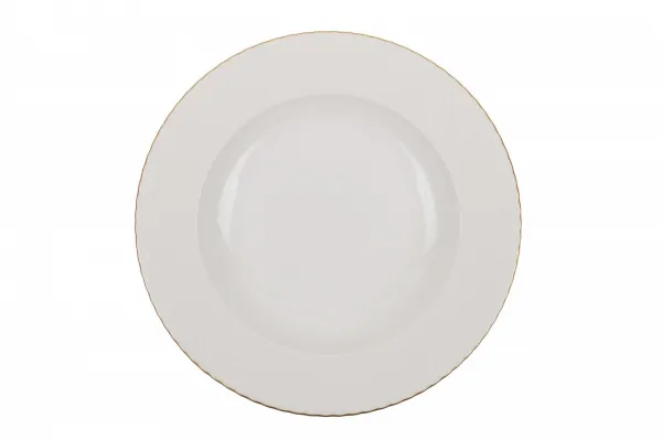 Hermia Porcelánová sada 24 ks talířů Whitie bílá/zlatá