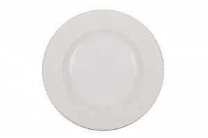 Hermia Porcelánová sada 24 ks talířů Whitie bílá/zlatá