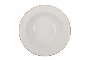 Hermia Porcelánová sada 24 ks talířů Whitie bílá/zlatá