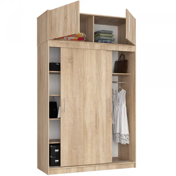 Ak furniture Nástavec na skříň CLP S150 dub sonoma