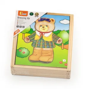 Detský puzzle obliekanie Viga Medvedík