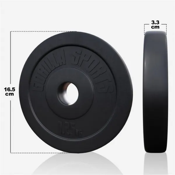 GORILLA SPORTS Nakladací činkový set, 100 kg