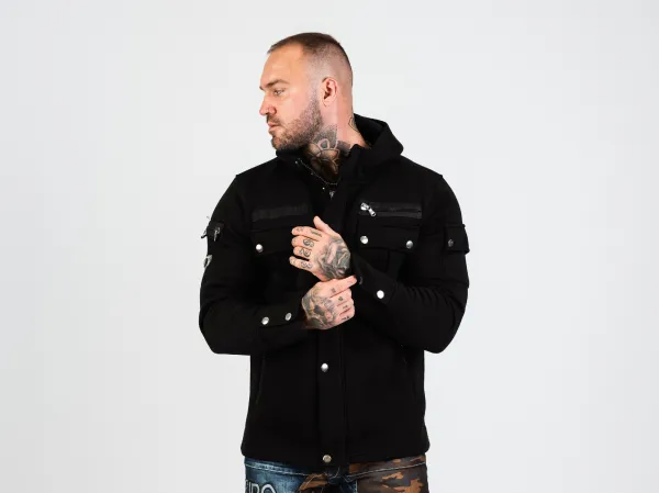 Pánska mikina CIPO & BAXX CL560 BLACK Farba: Čierna, Konfekčná veľkosť: M