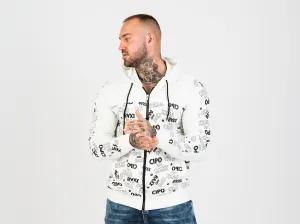 Pánska mikina CIPO & BAXX CL564 WHITE Farba: Biela, Konfekčná veľkosť: M