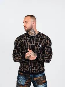 Pánsky sveter CIPO & BAXX CP277 CAMEL Konfekčná veľkosť: XXL