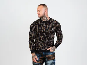 Pánsky sveter CIPO & BAXX CP277 CAMEL Konfekčná veľkosť: XXL