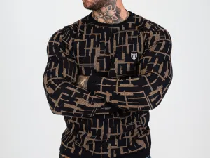 Pánsky sveter CIPO & BAXX CP277 CAMEL Konfekčná veľkosť: XXL