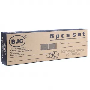 BJC Momentový kľúč, dynamometrický 1/2" 20-120 Nm, sada 17,19,21,24mm