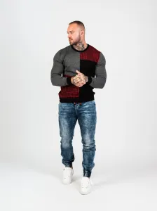 Pánsky sveter CIPO & BAXX CP263 GREY Farba: Sivá, Konfekčná veľkosť: XXL