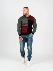 Pánsky sveter CIPO & BAXX CP263 GREY Farba: Sivá, Konfekčná veľkosť: XXL