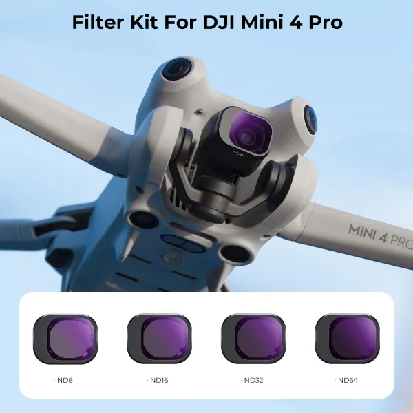 K&F Concept Sada filtrov K&F DJI Mini 4 Pro 4 ND (ND8, ND16, ND32 a ND64) 32082