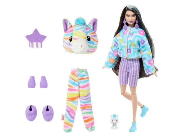 Barbie Cutie Reveal Barbie farebné sny zebra