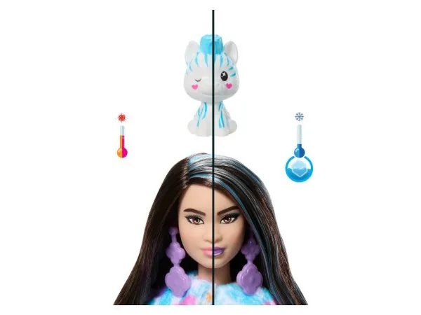 Barbie Cutie Reveal Barbie farebné sny zebra