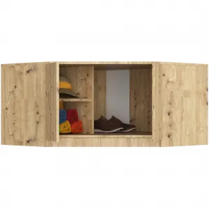 Ak furniture Nástavec na rohovou šatní skříň CLP 100 cm dub artisan