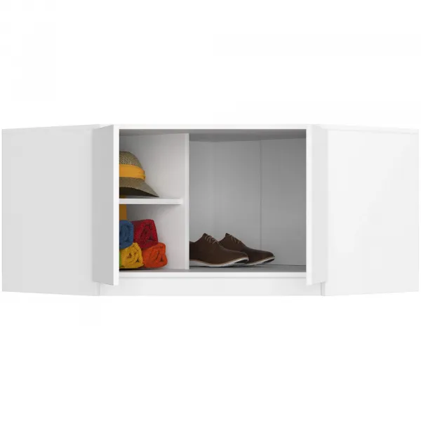 Ak furniture Nástavec na rohovou šatní skříň CLP 100 cm bílý