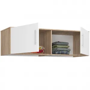 Ak furniture Nástavec na skříň CLP S150 dub sonoma/bílý