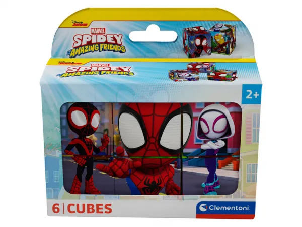 CLEMENTONI - Kubus - Spidey a jeho úžasní priatelia, 6 kociek