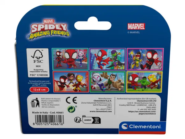 CLEMENTONI - Kubus - Spidey a jeho úžasní priatelia, 6 kociek