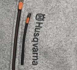 HUSQVARNA Bunda fleecová, dámska, šedá