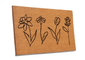 Hanse Home Collection koberce Rohožka Kvety 106202 - na von aj na doma - 40x70 cm
