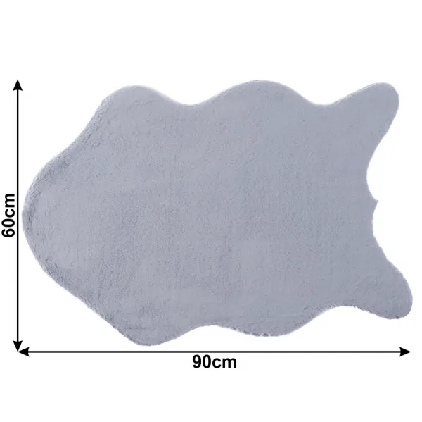 Umelá kožušina RABIT 60x90 cm Tempo Kondela Světle šedá
