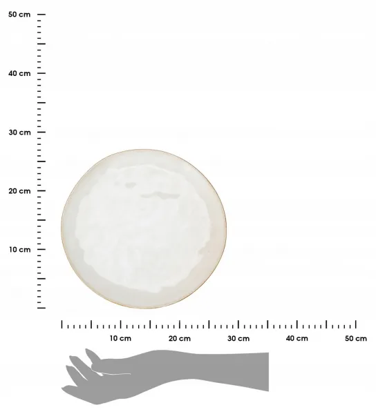 Siaki Collection Kameninový jedálenský tanier Bauer 27,8 cm