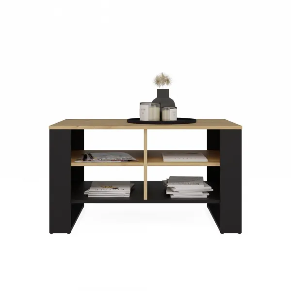 TP Living Konferenčný stolík LAWA Modern 4P Slim dub artisan/čierny
