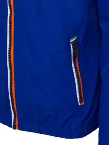 Trendy bunda s kapucňou pre pánov modrá